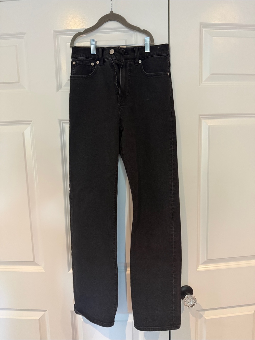 Madewell - women’s  90’s Straight Jeans in Black size 25 NWT